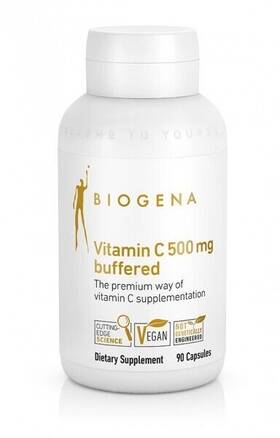 Biogena 810046070369 Vitamin C 500 Mg Buffered Gold - 90 Capules Newest Expiration