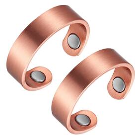 Biomag 734914693545 Magnetic Rings Pure Copper For Men Women Adjustable Fingers Th