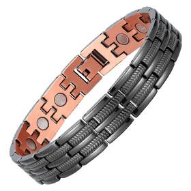 Biomag 769638067488 Copper Bracelet For Men 99.9% Magnetic Bracelets With Sizing To