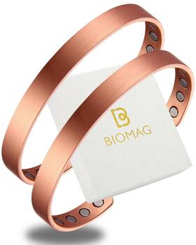 Cbg024-p Biomag 2pcs 99.99 Copper Bracelet For Women Adjustable Magnetic Bracelets Ba