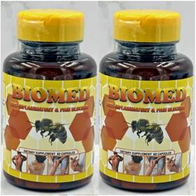 Biomed 700465358684 2 Pain Biobee Relief Pills Arthritis Joint Cramps Stress Glucosamine Bee Tumeric