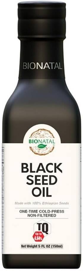 Bionatal 445017878854 Ethiopian Black Seed Oil 5oz Glass Cold Pressed Nigella Sativa Produci