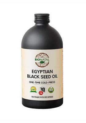 Bionatal 702443923181 Egyptian Black Seed Oil 16oz Glass
