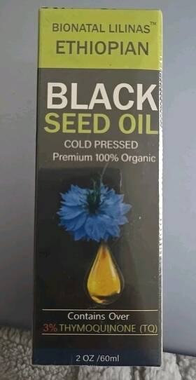 Bionatal 797430421283 Ethiopian Black Seed Oil 2oz Cold Pressed Glass