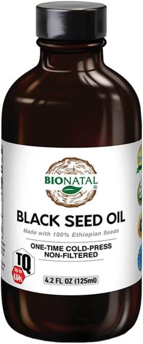 Bionatal Llc 445016578533 Ethiopian Black Seed Oil 4.2oz Glass Cold Pressed Nigella Sativa Produ