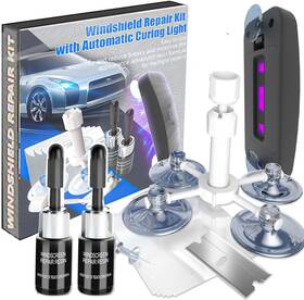 A250116 Blutoks Windshield Repair Kit 2 Pcs Crack With Suction Cup Curing
