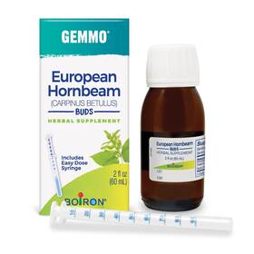 Boiron 306969166895 European Hornbeam Buds 2 Fl Oz 60 Ml Liquid