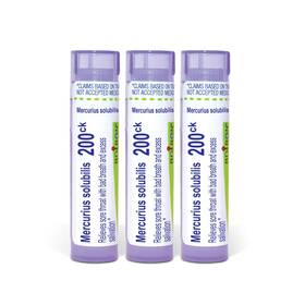 B07kkwzj9w Boiron Mercurius Solubilis 200ck Homeopathic Medicine For Sore Throat - Pack Of