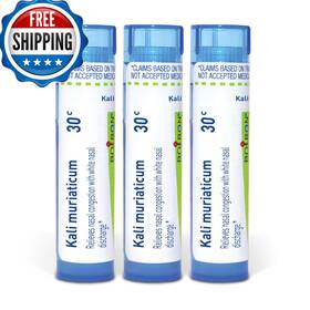 B07v3n66y5 Boiron Kali Muriaticum 30c Homeopathic Medicine For Nasal Congestion - Pack Of