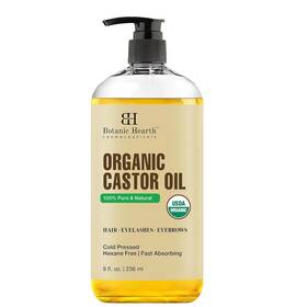 Organiccastoroil8floz Botanic Hearth Massage Oil Refreshing Relaxing Oils For Muscle Rela