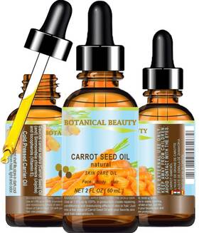 Co60 Botanical Beauty Carrot Seed Oil 100 % Natural Cold Pressed Carrier Oil. 2 Fl.oz.- 60 Ml. Sk Inch