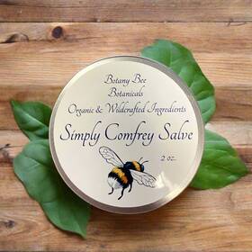 Simcomsalve2oz Botany Bee Botanicals Organic Simply Comfrey Salve With Vitamin E