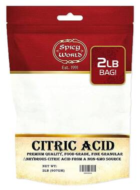Branded 313055270206 Citric Acid 2 Lb Bag - 100% Pure Food Grade And Non-gmo Powder F