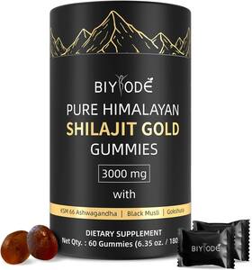 456723 Branded Himalayan Shilajit Gold Gummies Organic Extremely Potent 3000 Mg Fulvic Acid