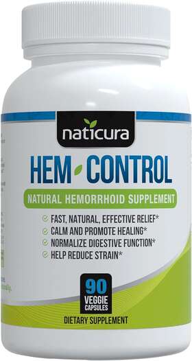 Branded 692619081138 Naticura Hem-control Natural Hemorrhoid Supplement Digestive Support 90 Count