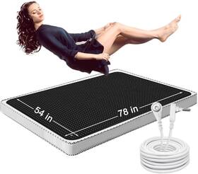 Branded 711181131840 Grounding Mat King Pu Leather For Bed Improves Sleeping New