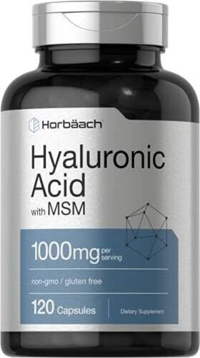 Cl15221 Branded Hyaluronic Acid With Msm 1000 Mg 120 Capsules Non-gmo Free Shipping