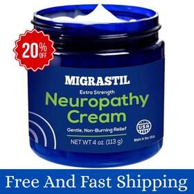 Msneur1 Branded Migrastil Extra Strength Neuropathy Nerve Cream 4 Oz. - Usa Free Ship