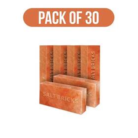 Bsw-hsb-sb30 Build Salt Wall Himalayan Bricks 30 Pack 8x4x2 Block For Home D Cor And Dyi Projects