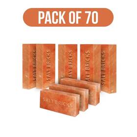 Bsw-hsb-sb70 Build Salt Wall Christmas Offer - Himalayan Bricks 8x4x2 Pack 70 Room Wellness
