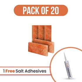 Bsw-hst-20 Build Salt Wall Himalayan Tiles 8x4x1 Pack Of 20 For Therapy And Spa Center
