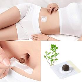 Burwsekk Miyayang2022 Bubchen Mugwort Belly Patch 30pcs Natural Wormwood Essence And Belly