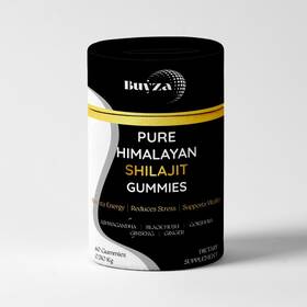 Buyza 198715924022 Himalayan Shilajit Gold Gummies- Organic- Extremely Potent 4000mg- 60 Gummies