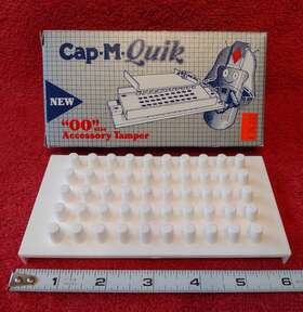 Cap-m-quik 613255008884 Vtg Accessory Tamper Sz Inch 00 For Capsule Filler Usa 1998