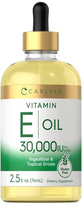 Cl24792 Carlyle Vitamin E Oil 30 000 Iu 2.5 Fl Oz Pack Of 1 Clear