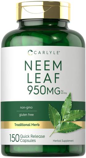 Cl25472 Carlyle Neem Leaf 950mg 150 Powder Capsules Count Pack Of 1