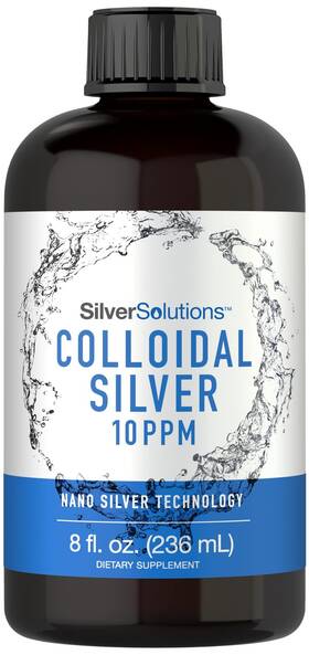 Cl30134 Carlyle Colloidal Silver 10 Ppm 8 Oz 236 Ml Nano Fl Pack Of 1