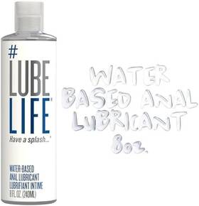 40710 Cc Wellness Llc Lubelife Water-based Anal Lubricant 8 Fl Oz