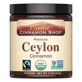 Ceylon Cinnamon Shop 700953629098 Organic 100% 8 Ounce Pack Of 1