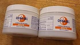 China-gel 687806200089 Lot Of 2- 8oz Jar Each White Pain Reliever Travel Size