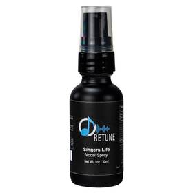 Chromacast 810158586468 Retune 100mg Hemp Oil Singers Life Vocal Throat Spray 30ml