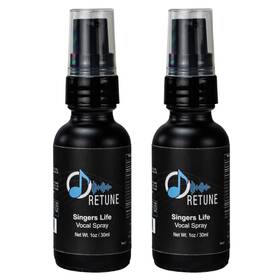 Chromacast 850056738194 Retune Wellness 2pk 100mg Hemp Oil Singers Life Vocal Throat Spray 30ml