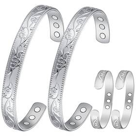 Usq0105010 Cigmag 2pcs Copper Bracelets For Women Pure Bracelet Cuff Bangle Strength Mag