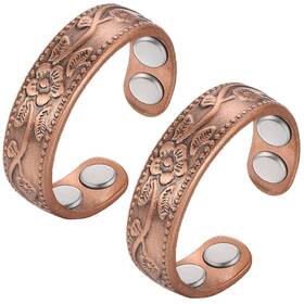 Usq1116009 Cigmag 2pcs Copper Rings For Women - Joints Fingers Thumb Strong Ring