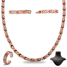 Usq230307008 Cigmag Copper Necklace For Men Women - Magnetic 99% Solid Pure Ring Set Ult