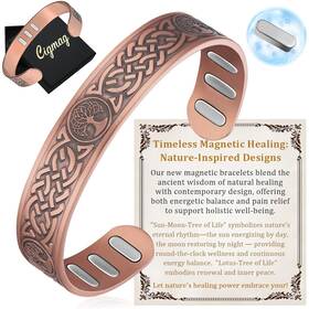 Usxq2025060702 Cigmag Copper Magnetic Bracelet For Men With Powerful 9x 5000 Gauss Magnets Ad