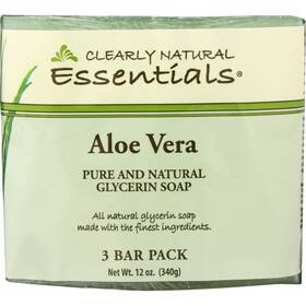 Clearly Natural Essentials Bw0179 Aloe Vera Pure Glycerin Soap 3 Bar
