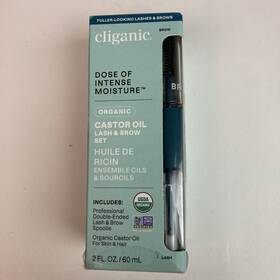 Clg56106 Cliganic Dose Of Intense Moisture Organic Castor Oil Lash And Brow Set 2 Fl Oz
