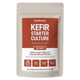 Coolinario 628774082048 Kefir Starter Culture 10-pack 1.5g 0.05 Ounce Pack Of 10