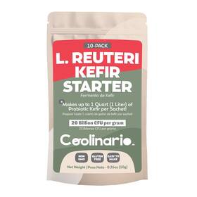Coolinario 628774082277 L Reuteri Kefir Starter Powder 10-pack 1g Sachets Live Cultu