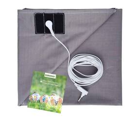 Cuaocos 752777914805 Grounding Sheets With Cord - Silver Fiber Conductive Sheet 36x91 Inch