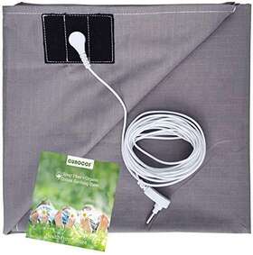 Cuaocos 752777914898 Grounding Sheets With Cord Queen Size - Silver Fiber Conductive Sheet