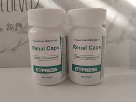 Cypress 360258162012 Renal Caps. 100 Softgels 2 Pack Exp 11/25