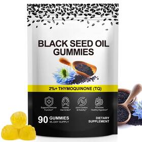 Daiasns 758548602537 Black Seed Oil Gummies Hair Skin And Heart Support Pure Nigella Sativa