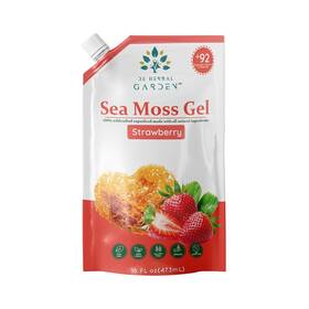 De Herbal Garden 672975422486 Strawberry Sea Moss Gel Boost Immunity Supports Digestion Enhances Skin Health