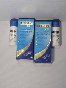 Differin 302994910403 2x Gel Adapalene 0.1% 1.6-oz/45 G Acne Treatment Expired 10/2023